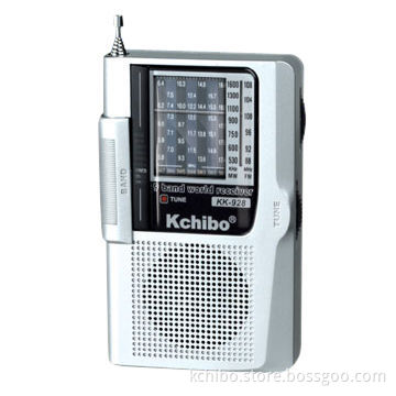 FM/MW/SW1-7 9-Band Pocket Radio Powered by AA 1.5V x 2 Batteries